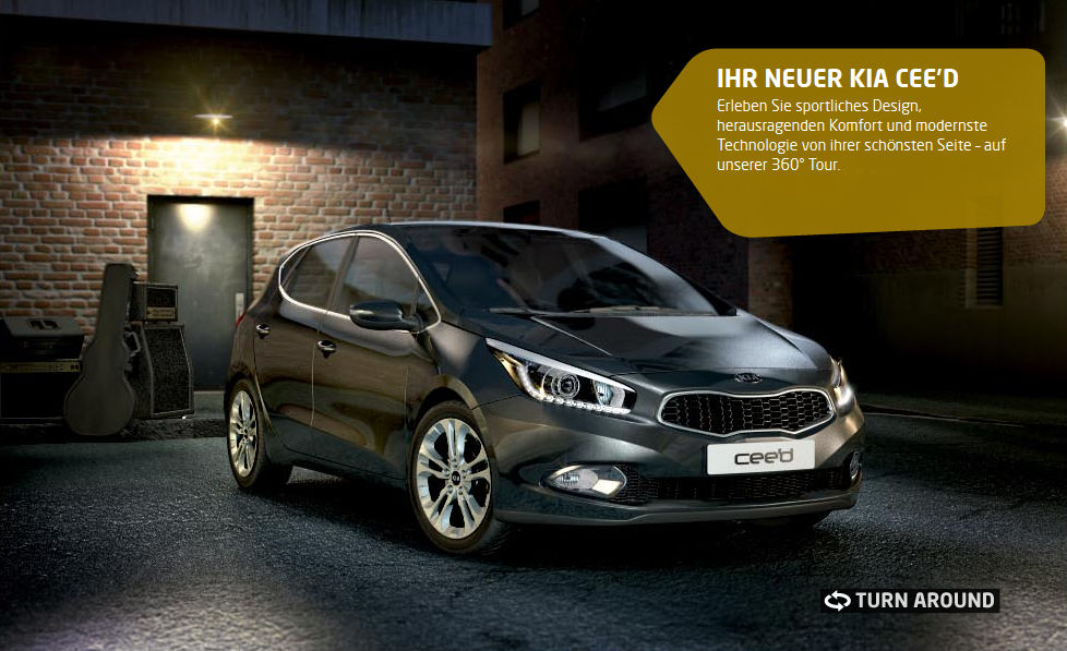 Screenshot: KIA CEE'D Microsite